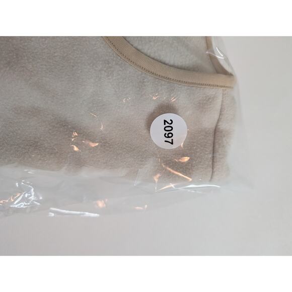 Lululemon Lab Fleece Crew Pullover Diamond Dye Light Ivory Cafe Au Lait Size L - Picture 10 of 10